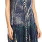 Sakkas Talia Ethnic Print Short Sleeve Long Dress/Cover Up