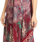 Sakkas Talia Ethnic Print Short Sleeve Long Dress/Cover Up