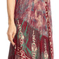 Sakkas Talia Ethnic Print Short Sleeve Long Dress/Cover Up