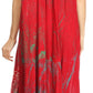 Sakkas Talia Ethnic Print Short Sleeve Long Dress/Cover Up