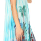 Sakkas Jimena Women's Tie Dye Sleeveless Caftan Dress Sundress Flare Floral Print