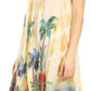 Sakkas Jimena Women's Tie Dye Sleeveless Caftan Dress Sundress Flare Floral Print