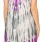 Sakkas Jimena Women's Tie Dye Sleeveless Caftan Dress Sundress Flare Floral Print