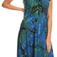 Sakkas Zoe Women's Summer Bohemian Spaghetti Strap Short Dress Tie Dye Embroidered