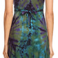 Sakkas Zoe Women's Summer Bohemian Spaghetti Strap Short Dress Tie Dye Embroidered