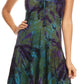 Sakkas Zoe Women's Summer Bohemian Spaghetti Strap Short Dress Tie Dye Embroidered