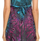 Sakkas Zoe Women's Summer Bohemian Spaghetti Strap Short Dress Tie Dye Embroidered