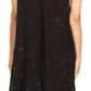 Sakkas Sofi Women's Short Sleeve Embroidered Tie Dye Caftan Tank Dress / Cover Up