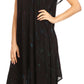 Sakkas Sofi Women's Short Sleeve Embroidered Tie Dye Caftan Tank Dress / Cover Up