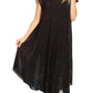 Sakkas Sofi Women's Short Sleeve Embroidered Tie Dye Caftan Tank Dress / Cover Up