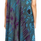 Sakkas Sofi Women's Short Sleeve Embroidered Tie Dye Caftan Tank Dress / Cover Up