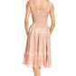 Sakkas Alba Women's Off The Shoulder Smock Ruffle Midi Dress Tie Dye & Embroidery