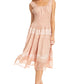 Sakkas Alba Women's Off The Shoulder Smock Ruffle Midi Dress Tie Dye & Embroidery