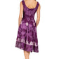 Sakkas Alba Women's Off The Shoulder Smock Ruffle Midi Dress Tie Dye & Embroidery