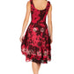 Sakkas Alba Women's Off The Shoulder Smock Ruffle Midi Dress Tie Dye & Embroidery