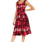 Sakkas Alba Women's Off The Shoulder Smock Ruffle Midi Dress Tie Dye & Embroidery