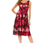 Sakkas Alba Women's Off The Shoulder Smock Ruffle Midi Dress Tie Dye & Embroidery