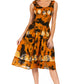 Sakkas Alba Women's Off The Shoulder Smock Ruffle Midi Dress Tie Dye & Embroidery