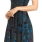 Sakkas Alba Women's Off The Shoulder Smock Ruffle Midi Dress Tie Dye & Embroidery