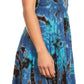 Sakkas Alba Women's Off The Shoulder Smock Ruffle Midi Dress Tie Dye & Embroidery