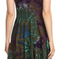 Sakkas Alba Women's Off The Shoulder Smock Ruffle Midi Dress Tie Dye & Embroidery
