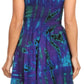 Sakkas Alba Women's Off The Shoulder Smock Ruffle Midi Dress Tie Dye & Embroidery