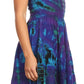 Sakkas Alba Women's Off The Shoulder Smock Ruffle Midi Dress Tie Dye & Embroidery