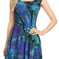 Sakkas Alba Women's Off The Shoulder Smock Ruffle Midi Dress Tie Dye & Embroidery