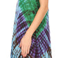 Sakkas Isola Women's Tank Summer Bohemian Swing Midi Dress Sleeveless Tie-dye