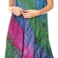 Sakkas Isola Women's Tank Summer Bohemian Swing Midi Dress Sleeveless Tie-dye