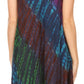 Sakkas Isola Women's Tank Summer Bohemian Swing Midi Dress Sleeveless Tie-dye
