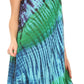 Sakkas Isola Women's Tank Summer Bohemian Swing Midi Dress Sleeveless Tie-dye