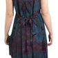 Sakkas Luciana Women's Tie Dye Bohemian Swing Midi Dress with Ties and Smock Back