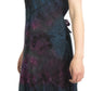 Sakkas Luciana Women's Tie Dye Bohemian Swing Midi Dress with Ties and Smock Back