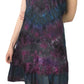 Sakkas Luciana Women's Tie Dye Bohemian Swing Midi Dress with Ties and Smock Back