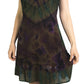 Sakkas Luciana Women's Tie Dye Bohemian Swing Midi Dress with Ties and Smock Back