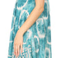 Sakkas Marlena Women's  Swing Sleeveless Tie Dye with Batik Nightgown Dress Cover