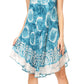 Sakkas Marlena Women's  Swing Sleeveless Tie Dye with Batik Nightgown Dress Cover