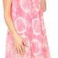 Sakkas Marlena Women's  Swing Sleeveless Tie Dye with Batik Nightgown Dress Cover