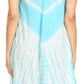 Sakkas Violeta Women's Tie Dye Paisley Caftan Midi Sleeveless Tank Dress  Cover Up
