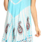 Sakkas Violeta Women's Tie Dye Paisley Caftan Midi Sleeveless Tank Dress  Cover Up