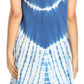 Sakkas Violeta Women's Tie Dye Paisley Caftan Midi Sleeveless Tank Dress  Cover Up
