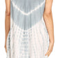 Sakkas Violeta Women's Tie Dye Paisley Caftan Midi Sleeveless Tank Dress  Cover Up