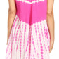 Sakkas Violeta Women's Tie Dye Paisley Caftan Midi Sleeveless Tank Dress  Cover Up