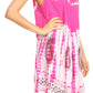 Sakkas Violeta Women's Tie Dye Paisley Caftan Midi Sleeveless Tank Dress  Cover Up