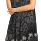 Sakkas Anabel Women's Short Flowy Caftan Tank Dress Cover up  Light Swing A-line