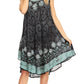 Sakkas Anabel Women's Short Flowy Caftan Tank Dress Cover up  Light Swing A-line