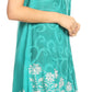 Sakkas Anabel Women's Short Flowy Caftan Tank Dress Cover up  Light Swing A-line