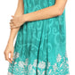 Sakkas Anabel Women's Short Flowy Caftan Tank Dress Cover up  Light Swing A-line
