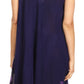 Sakkas Anabel Women's Short Flowy Caftan Tank Dress Cover up  Light Swing A-line